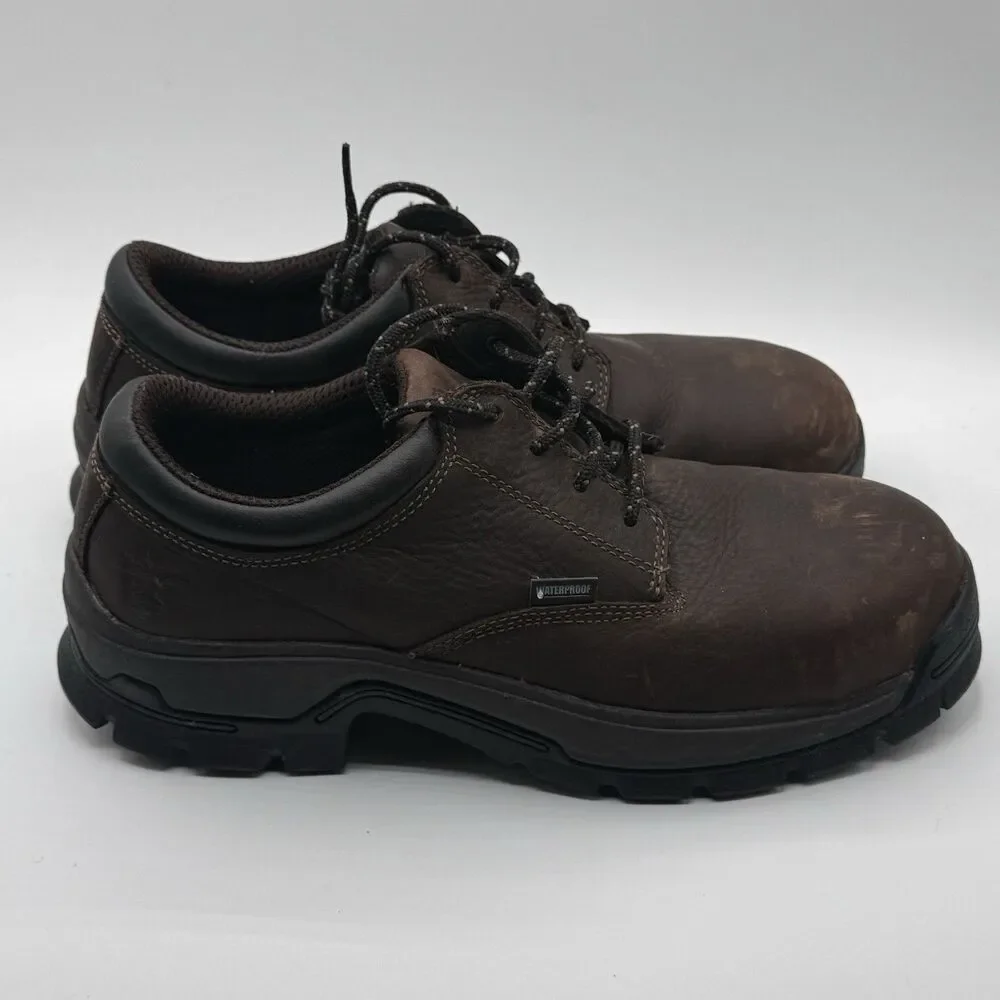Timberland Pro Stockdale Alloy Safety Toe Waterproof Work Shoes Mens 9.5 M Brown